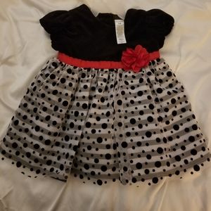 NWT George Baby Velvet Baby Dress, 3-6M